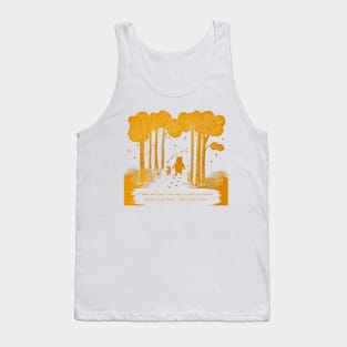 "If there ever comes a day when we can't be together" Winnie the Pooh and Piglet linocut Tank Top